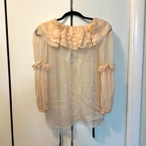 Dolce and Gabbana sheer blouse sz. 44